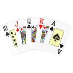 Poker stuff India Poker Size Jumbo Index Texas Holdem Playing Cards (Single Black Deck) (Multi-Colour)