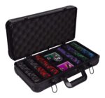 Poker 300 Clay Chipset with 2 Decks of Cards, Dealer Button, Carrying Case for Casino (Multicolor, 43 Mm)