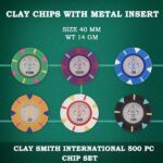 Claysmith International 500 Pc Clay Poker Chipset